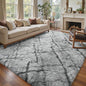 8x10 Ft Extra Large Shag Rugs for Living Room, Tie Dyed Ultra Soft Fluffy Furry Area Rugs for Bedroom Indoor Floor, Aesthetic Carpet for Kids Home Decor (Grey)