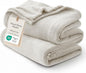 Bedsure Fleece Blanket Twin Blanket Linen - 280GSM Soft Lightweight Plush Cozy Blankets for Bed, Sofa, Couch, Travel, Camping