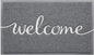 BeneathYourFeet Door Mat, Welcome Mat Low Profile Floor Mat Front Doormat Indoor and Outdoor Doormat Non Slip Rugs for Entryway, Patio, High Traffic Areas (36"x24", Grey-Welcome)