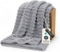 Bedsure GentleSoft Twin XL Blanket for Bed - Cozy Soft Blankets for Women, Cute Large Throws for Girls, Light Grey, 66x90 Inche