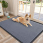 OLANLY Front Door Mat Indoor Outdoor Entrance, Waterproof Heavy Duty Doormat, Fade Resistant, Low Profile, Easy Clean Patio Porch Welcome Floor Mats for Entry, 47x30, Ash Grey
