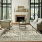 Soalmost Washable Area Rug 8x10, Large Soft Rugs for Living Room Farmhouse Vintage Area Rugs for Bedroom Dining Room Non-Slip Stain Resistant Under Table Rug Olive Beige