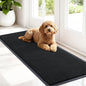 OLANLY Front Door Mat Indoor Outdoor Entrance, Waterproof Heavy Duty Doormat, Fade Resistant, Low Profile, Easy Clean Patio Porch Welcome Floor Mats for Entry, 47x17, Black