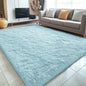 OLANLY 5x8 Machine Washable Large Area Rugs for Living Room, Bedroom, Soft Fluffy Shaggy Bedside Rug, Indoor Floor Carpet for Kids Girls and Boys, Dorms, Nursery, Home Decor Aesthetic, Light Blue