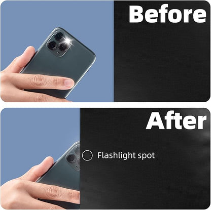 NIGHTON Portable Blackout Curtains 120"×70", Strong Hook and Loop Tape Strips with Adhesive, Cuttable Blackout Window Cover, 100% Black Out Material Blinds for Baby Nursery or Travel - Black