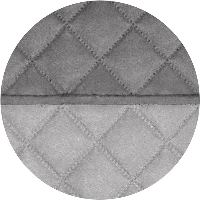 PureFit Reversible Quilted Sofa Cover, Water Resistant Slipcover Furniture Protector, Washable Couch Cover with Non Slip and Elastic Straps for Kids, Dogs, Pets (Oversized Chair, Gray/Light Gray)