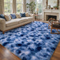 6x9 Ft Large Shag Rugs for Living Room Decor, Ultra Soft Fluffy Furry Area Rugs for Bedroom Indoor Floor, Aesthetic Carpet for Kids Home (Blue)