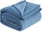 Bedsure GentleSoft Fleece Blankets King Size Washed Blue - Bed Blanket Soft Lightweight Plush Cozy Fuzzy Luxury Microfiber, 108x90 inches