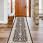 TOPRUUG Washable Runner Rug 2x7 - Hallway Runner Rug Kitchen Rugs and Mats Non Skid Washable Waterproof Carpet Runner for Living Room Bedroom Bathroom (Black, 2X7)