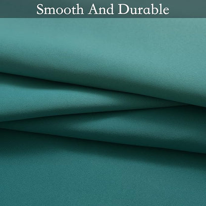 SimpleHome Ombre Room Darkening Curtains for Living Room, Light Blocking Gradient Teal to Grey White Thick Thermal Insulated Grommet Window Curtains/Drapes for Bedroom, 2 Panels, 42x84 inches Length