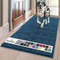 Muddy Mat® | Super Absorbent Door Mat Indoor, Microfiber Quick Dry Chenille Entryway Rug, Non-Slip Front Door Mat, Indoor Mats for Entryway, Machine Washable Pet Rug, Atlantic Blue 24"x120"