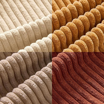 MIULEE Boho Farmhouse Terra Cotta Throw Pillow Covers 18x18 Inch Set of 4 Mordern Nordic Cushion Covers Soft Corduroy Home Decor for Couch Bed Sofa Living Room