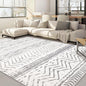 Nakagishi Area Rugs 9x12 Living Room: Washable Boho Large Neutral Modern Soft Farmhouse Rug Stain Resistant Indoor Non-Slip Accent Carpet for Bedroom Nursery Kids Playroom Office Dining Room- Gray