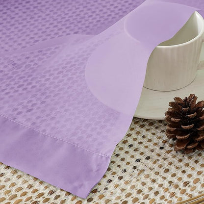 Aiyufeng Light Purple Sheer Curtain Panels Pair Sold 84 Inch Length, Light Filtering Window Curtain Drapes Treatment for Kitchen, Bedroom/Children Room, Voile Top Dual Rod Pocket, 40x84", Pack of 2