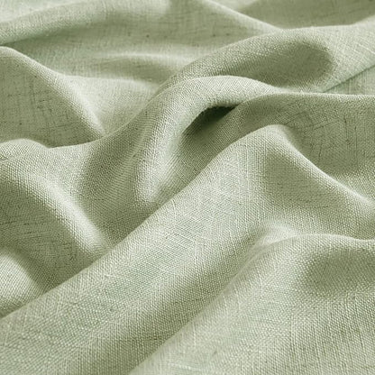 MIULEE Sage Green Linen Curtains 102 Inch Length 2 Panels for Bedroom Living Room, Soft Thick Linen Textured Window Drapes Semi Sheer Light Filtering Back Tab Rod Pocket Burlap Look Decor