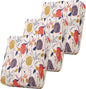 Smiry Printed Couch Cushion Covers, Stretch Soft Couch Covers for Sofa, Washable Non-Slip Sofa Slipcover Furniture Protector for Indoor and Outdoor (3 Pack, Orange)