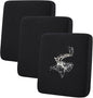 hyha Waterproof Couch Cushion Covers for Pets, Non Slip Sofa Seat Cover for Dogs Washable, Soft Thick Stretch Jacquard Fabric, Sofa Slipcovers with Elastic Bottom (3 Pieces, Black)