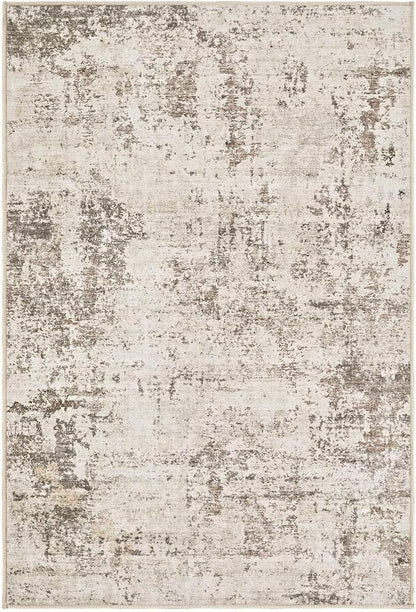 UERMEI 2x3 Entryway Area Rug: Washable Neutral Modern Abstract Small Rug - Non-Slip Low Pile Throw Indoor Carpet for Entrance Kitchen Front Door Mat Bathroom Entry Kids Room - Dark Brown