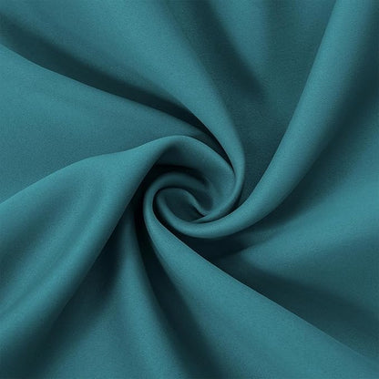 LEMOMO Blackout Curtains 52 x 45 inch/Sea Teal Curtains Set of 2 Panels/Thermal Insulated Room Darkening Bedroom Curtains