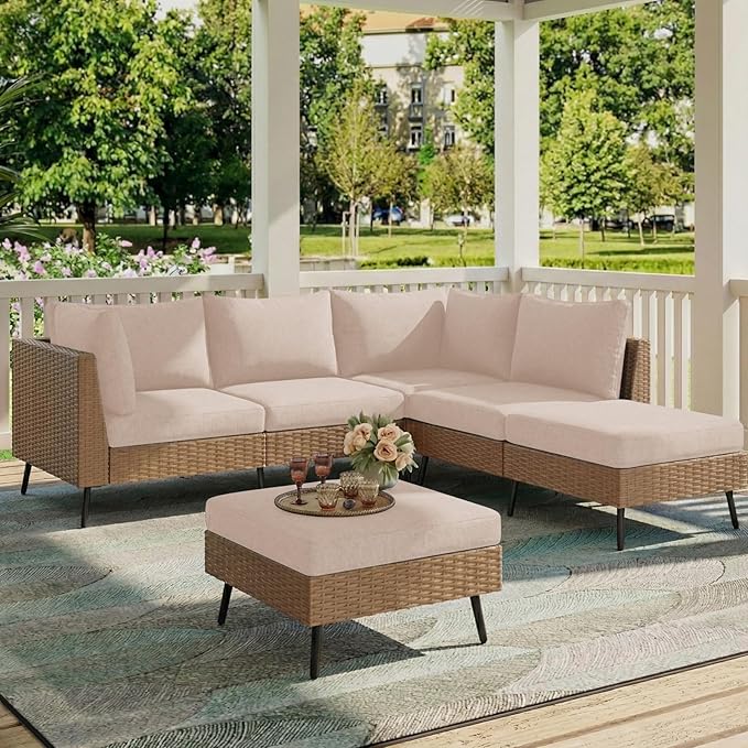 hyha Milk Silk Couch Cushion Covers, Soft Magic Sofa Covers Washable for Cushion Couch, Stretch Sectional Outdoor Cushion Covers for Patio Furniture with Elastic Bottom(Small, Taupe)