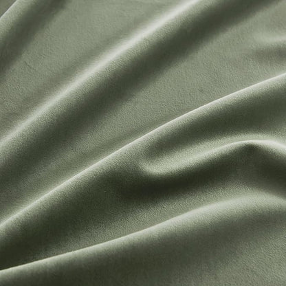 RYB HOME Sage Green Velvet Curtains 84 inches, Room Darkening Super Soft Velvet Drapes with Pleat Tape for Living Room, Thermal Insulated Window Treatment for Bedroom, W52 x L84 inch, 2 Panels