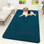 OLANLY Dog Door Mat for Muddy Paws 59x32, Absorbs Moisture and Dirt, Absorbent Non-Slip Washable Doormat, Quick Dry Chenille Mud Mat, Entry Indoor Entryway Carpet for Inside Floor, Atlantic Blue