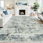6x9 Area Rugs for Living Room Washable Rug: Anti-Skid Abstract Modern Living Room Rug Soft Thin Carpets Indoor Floor Non-Shedding Carpet for Bedroom Dining Farmhouse Nursery Black Gray Gold