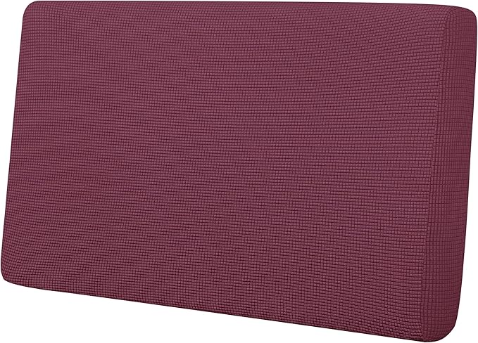 Easy-Going Stretch Loveseat Cushion Cover Sofa Cushion Furniture Protector Sofa Seat Sofa Slipcover Sofa Cover Soft Flexibility with Elastic Bottom(Loveseat Cushion, ASH Rose)