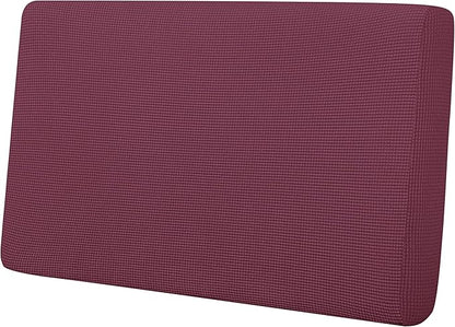 Easy-Going Stretch Loveseat Cushion Cover Sofa Cushion Furniture Protector Sofa Seat Sofa Slipcover Sofa Cover Soft Flexibility with Elastic Bottom(Loveseat Cushion, ASH Rose)