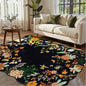 Rugflix 5x7 Floral Area Rug for Living Room, Bedroom, Machine Washable Rugs with Non-Slip Backing, Indoor Low Pile Carpet for Dining Room, Nursery, Kids Pet Friendly