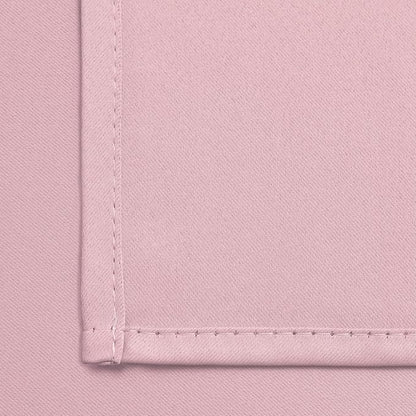 Yakamok Insulated Blackout Window Draperies - Energy Efficient Home Decor Grommet Top Curtains for Bedroom(Pink, 52Wx36L, 2 Panels)