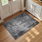 Entrance Rugs Indoor 2x3 Black Entry Rug Washable Abstract Black Small Area Rug Non-Slip Low Pile Throw Rugs for Entryway, Kitchen Floor, Front Door Indoor Door Mat, Bathroom, Bedroom Bedside