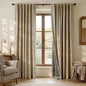 RYB HOME Burlap 100% Blackout Linen Curtains 78 inch Long, Thermal Insulated & Privacy Assurd Home Decor Drapes for Bedroom/Office/Nursery, Rod Pocket & Back Tab Window Treatment, W52 X L78, 2 Panels