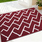 OLANLY Front Door Mat, Non-Slip Rubber Backing, Dirt Resistant and Absorbent, Washable, Easy to Clean Low-Profile Indoor Doormat for Back Door, Entryway, Inside Entrance, 32x20, Burgundy