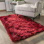 Ashler faux fur rug, Fluffy Shaggy Area Rug Ultra Soft 3 x 5 Feet Rectangle Fur Rug Deep Red Fuzzy Rug Machine Washable Shag Rug, Nursery Decor Throw Rugs for Bedroom, kids room, Living Room