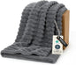 Bedsure GentleSoft Frost Gray Fleece Blanket for Couch - Cozy Soft Blankets for Women, Cute Small Throws for Girls, 50x60 Inches