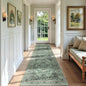RELEANY Area Rugs 3'x9' Runner Rug Non Slip Washable for Kitchen Hallway Bedroom Beside Laundry Room Bathroom Rug, Floor Carpet, Dark Green Gray