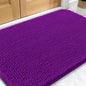 OLANLY Dog Door Mat for Muddy Paws 32x20, Absorbs Moisture and Dirt, Absorbent Non-Slip Washable Doormat, Quick Dry Chenille Mud Mat for Dogs, Entry Indoor Entryway Carpet for Inside Floor, Purple