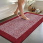 60x24 Long Bathroom Rugs Washable Non Slip, Red Bath Mat for Bathroom Floor Tub, Soft Absorbent Quick Dry Mats for Shower, Bathtub,Home Decor