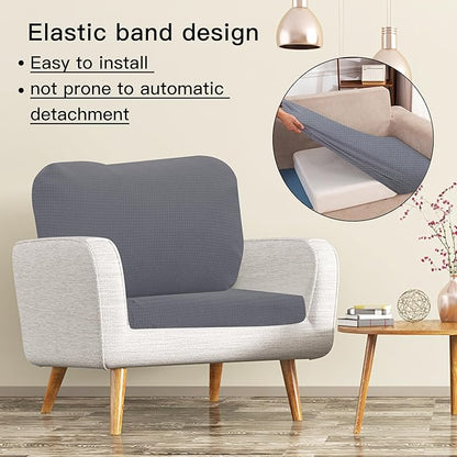 Outdoor Cushion Covers Set,14PCS Patio Furniture Couch Seat Slipcovers, Replacement for Sofa Sectional Chair(Cover，Only)