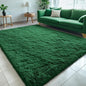 OLANLY 5x7 Machine Washable Large Area Rugs for Living Room, Bedroom, Soft Fluffy Shaggy Bedside Rug, Indoor Floor Carpet for Kids Girls and Boys, Dorms, Nursery, Home Decor Aesthetic, Dark Green
