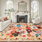 Area Rugs 9x12 Living Room Washable Rug Non Slip Floral Low Pile Large Rug for Living Room, Bedroom, Farmhouse, Dining Room, Kids Playroom(Yellow Garden, 9 x 12)