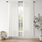 Nanspring Neutral Linen Curtains 80 Inch Length for Living Room Light Filtering Semi Sheer Curtain Coastal Modern Farmhouse Decor Drapes for Bedroom Back Tab and Rod Pocket 52x80, 2 Panels