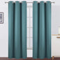 LEMOMO Sea Teal Thermal Blackout Curtains/42 x 95 Inch/Set of 2 Panels Room Darkening Curtains for Bedroom
