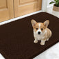 OLANLY Dog Door Mat for Muddy Paws 24x16, Absorbs Moisture and Dirt, Absorbent Non-Slip Washable Doormat, Quick Dry Chenille Mud Mat for Dogs, Entry Indoor Entryway Carpet for Inside Floor, Brown