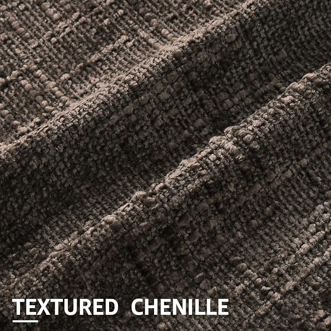 decorUhome Dark Brown Chenille Throw Pillow Covers 12x20 Set of 2 Textured Soft Cozy Slubby Couch Pillow Covers Modern Farmhouse Boho Decorative Pillow Cases for Bed Sofa Living Room