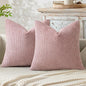 MIULEE Pack of 2 Valentines Day Couch Throw Pillow Covers 18x18 Inch Pink Modern Boho Decorative Pillow Covers Soft Cute Chenille Farmhouse Cushion Covers for Home Decor Bed Sofa Living Room