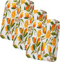 hyha Printed Couch Cushion Covers, Floral Sofa Covers Washable for 3 Cushion Couch, Stretch Pattern Outdoor Cushion Covers for Patio Furniture with Elastic Bottom(3 Packs, Lemon)