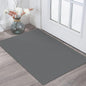 KOZYFLY Indoor Door Mat 2x3 ft Small Area Rugs Washable Front Door Mat Non Slip Rubber Backed Entryway Rug Cotton Entrance Doormat for Front Porch Bathroom Kitchen Bedroom, Grey/Dark Grey