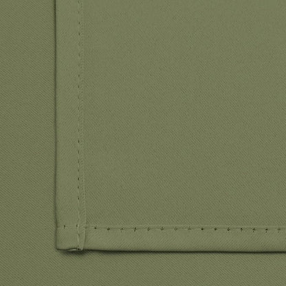 Yakamok Window Treatment Kitchen Drapes - Plain Solid Grommet Top Short Curtains for Kitchen Window(52Wx36L, Sage, 2 Panels)